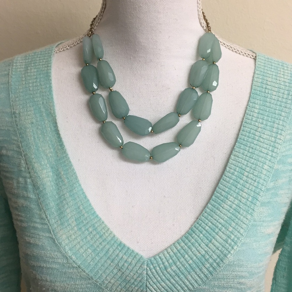 Turquoise colored necklace